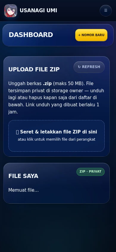 Tampilan mobile